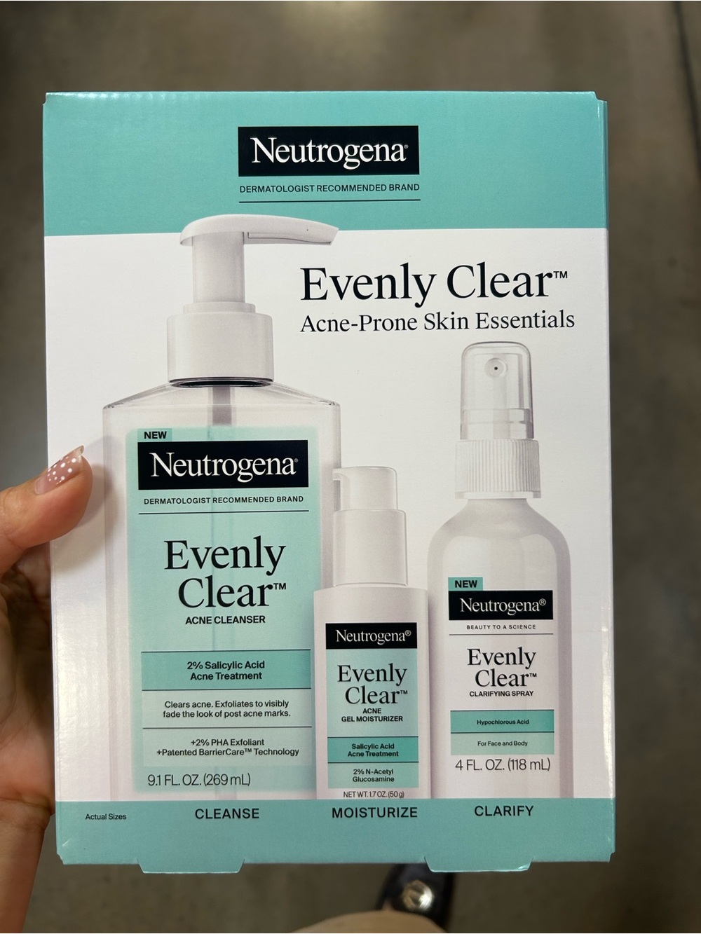 Neutrogena Evenly Clear Acne-Prone Skincare Set